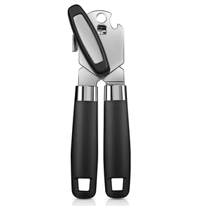 Stainless Steel Manual Can Opener with Soft-Grip Handles