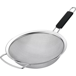 Stainless Steel Fine Mesh Strainer with Support Hook