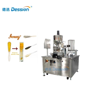 Special filling machine for high viscosity honey | Patented anti-drip nozzle + vacuum suction