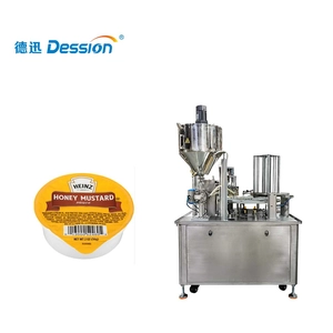 Rotary tomato sauce filling machine - can smoothly fill the sauce containing seeds without clogging