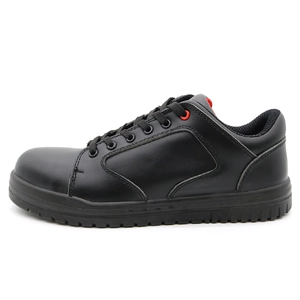 TM202L CE suela de PU antideslizante puntera compuesta para evitar pinchazos zapatos de seguridad negro