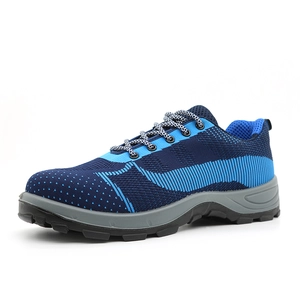 TM213 Suola in PU antiscivolo resistente all'olio, puntale in acciaio, piastra intermedia in acciaio, scarpe sportive di sicurezza antistatiche