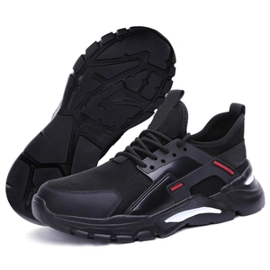 2038 antiderrapante sola de eva macia à prova de furos sapatos de segurança esportivos leves para homens