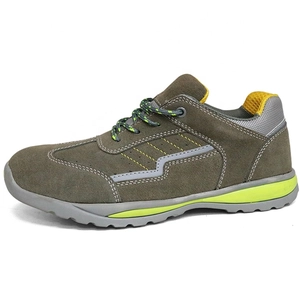 TM245-1 Semelle en caoutchouc antidérapante empêchant les chaussures de sécurité de type sport pour hommes avec embout en acier