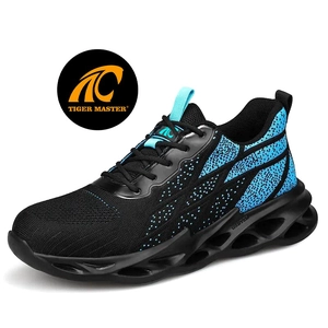 TM3075 Zapatos de seguridad deportivos casuales livianos con suela de EVA suave con punta de acero