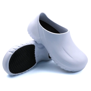TM3109 Blanc EVA imperméable antidérapant cuisine chef chaussures pour hommes unisexe
