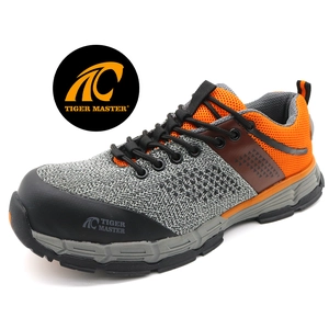 TM283 Zapatillas de seguridad con punta compuesta, suela de goma resistente al deslizamiento de aceite, zapatos de seguridad sin metal