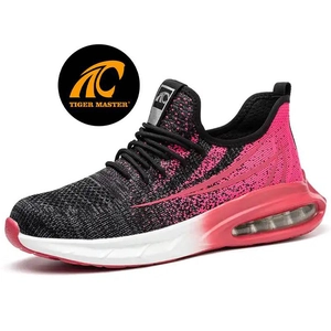 TM3136 Chaussures de sécurité roses à coussin d'air et anti-crevaison pour femmes