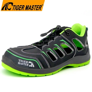 TM2004 Zapatos de seguridad antideslizantes de verano transpirables con puntera de fibra de vidrio