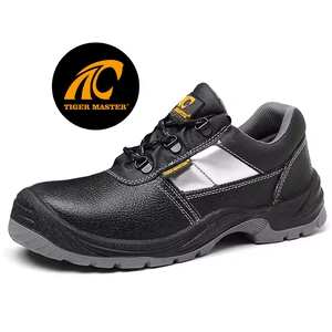 TM004L Sapatos de segurança de trabalho com biqueira de aço resistente à água e óleo anti-furos
