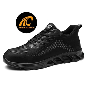 TM3225 Zapatos de seguridad deportivos cómodos, suaves y resistentes a los impactos, con punta de acero