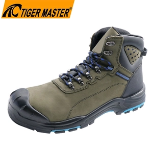 Bottes de sécurité en cuir Nubuck TM3475, de haute qualité, bout en acier, Anti-perforation, résistantes à l'huile et antidérapantes