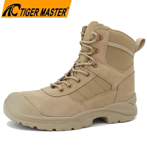 Bottes de sécurité tactiques antidérapantes à bout en acier, Anti-perforation, antistatiques, pour Trekking dans le désert, TM1007