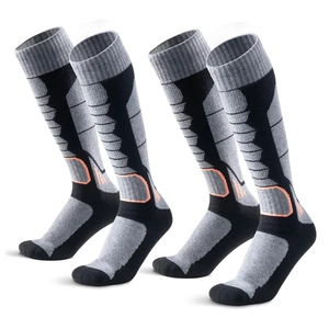 Calcetines térmicos de esquí de lana merino al por mayor: sobre la pantorrilla, con amortiguación completa para hombres, mujeres y jóvenes