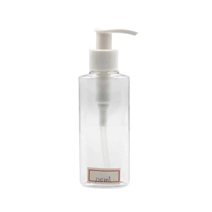 120ML Clear Flat PET Bottle With Pump