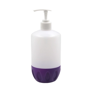 500ML HDPE branco loção bomba de garrafa