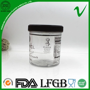 16OZ PET σαφείς πλαστικές βάζο καραμέλα