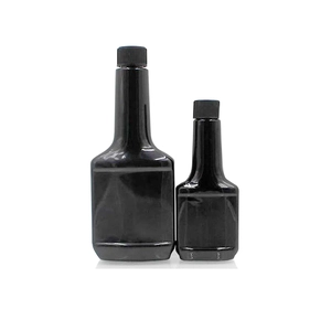 120ML 250ML Botella de aditivo de aceite combustible PET negro