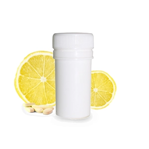 Confezione di flaconi di compresse vitaminiche Bottiglie di plastica bianche da 25 cc da 25 ml