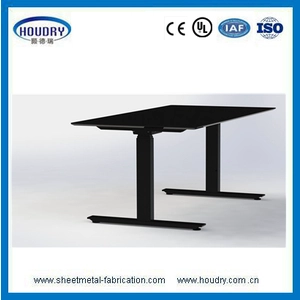 中国 height adjustable computer desk with Spray standing office メーカー