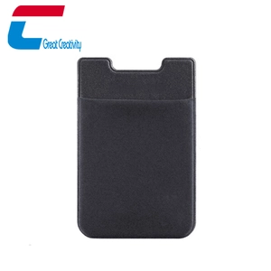 Wholesale Custom 3M Self Adhesive Lycra Mobile Phone Card Wallet