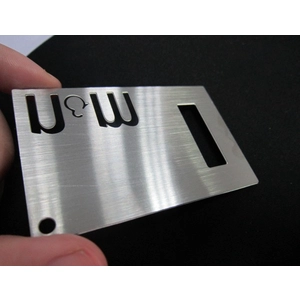 Brushed Finish Silver Metal Business Card