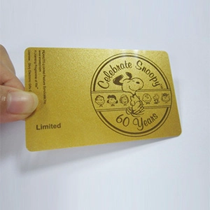 vendita caldo VIP card RFID dorata