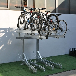 Double-Deck Steel Parking Bike Holder Storage Display Rack Price
