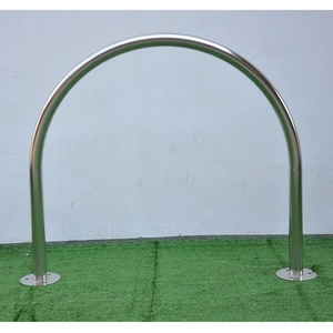 Architektonischer umgekehrter U-Schlaufenträger, kreisförmiges Fahrradträgerdetail
