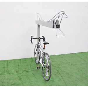 パイオニア床亜鉛メッキ鋼屋外スライバー自転車ディスプレイ駐車スタンド自転車レイヤーディスプレイ