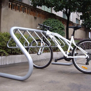 Vloertype RVS Driehoek Loop Fiets Parkeerrek Standaard