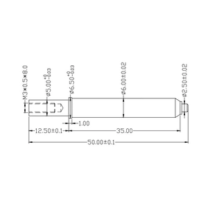 China beroemde leverancier SFENG hoge kwaliteit gids testsonde pin SF-GP6.0*50-M3