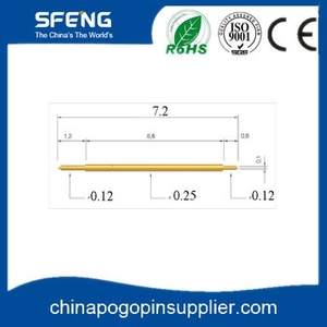 Gold Plated Brass Double Head Pogo Pin Battery Connector
