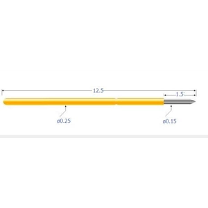 high stability standard size fine pitch spring probes center pitch 0.6mm