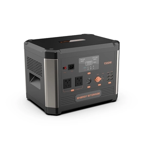 High capacity 1500w power station lifepo4 battery with USB AC DC solar power bank in stock