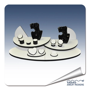 2014 Top Sale Most Popular Display Jewelry and Wholesale Leatherette and Acrylic Jewelry Set Display