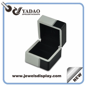 2015 nuovi monili casella di visualizzazione in legno laccato Packaging Box per Perfume Balck alta qualità scatola di legno Hot Stamping Logo per Gioielli Packaging Box made in China