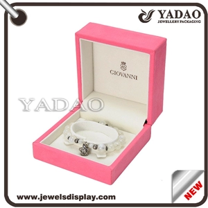 Hermosas rosas cajas de joyas de moda para el collar del brazalete del anillo etc joyería fabricados en China