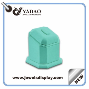 Cina fornitore eccellente design Bella colore basamento PU pelle gioielli anello Display
