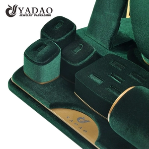 Freie Grafik Luxus grüne Farbe neues Design Schmuck Display Set anpassen mit Logo