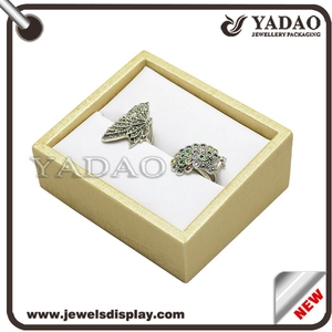 Buen anillo de la joyería titular de cuero de la calidad del soporte de exhibición hecha en China