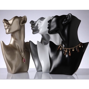Pantalla de exhibición del collar del busto de la joyería de resina stand de buena calidad hechos en China