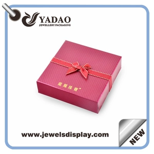 High-End-Schmuck-Verpackungspapier Schmuck-Set-Box für Halskette, Ring, Ohrring