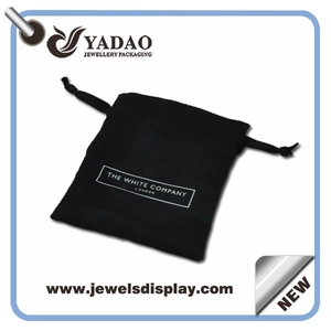 Hohe Qualität wiederverwendbar Schmuck Beutel Taschen, Großhandel Verpackungsbeutel Tasche mit Siebdruck-Logo