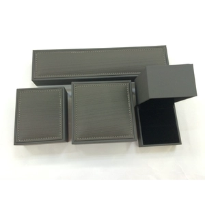 Luxury Set Leather Custom Logo Printed Jewelry Boxes Gift Box