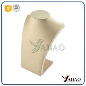 Espositori / busto per collana / busto di neclace in pelle mdf all'ingrosso di lusso fatti a mano di fascia alta personalizzati all'ingrosso realizzati a Yadao