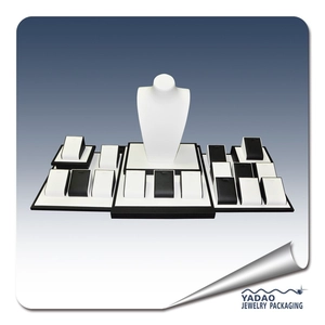 New Design Popular wooden jewelry display showcase stand for necklace display support OEM and logo painting china supplier