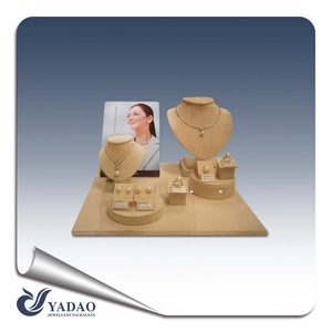 OEM Jewelry Display Set per Jewellrys piccola dimensione Vetrina Set per negozi di gioielli con gioielli Display Stand