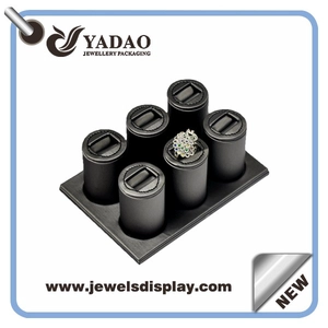 PU Kunstleder Schmuck Ring Display für Schmuck Messe oder Schmuck store China Lieferant