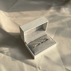 Monili da sposa Doppia anelli di lusso personalizzato con diamante con diamante